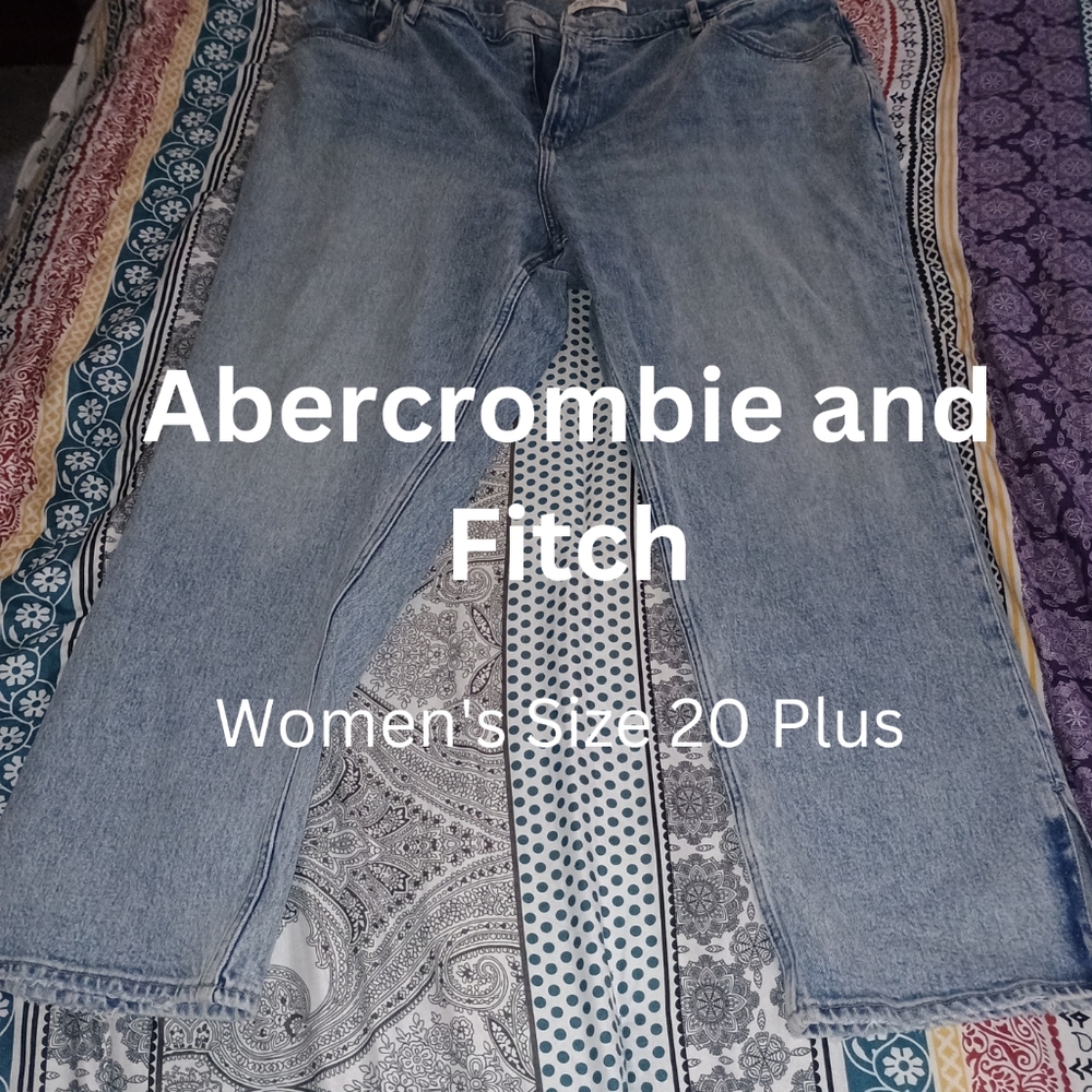 Abercrombie & Fitch Women's Straight Leg Jeans - Blue